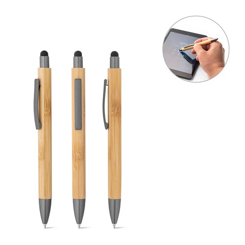 ZOLA. Stylo bille en bambou avec finitions mattes, RIONDET SERIPUB, EYBENS