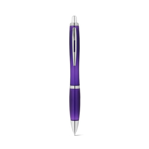 purple SWING rPET. Bolígrafo de PET reciclado (100% rPET) con clip metálico