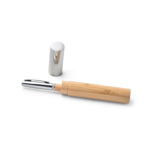 natural FUJI. Bolígrafo de bambú y metal con estuche