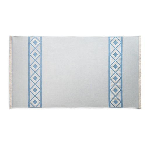 MALEK. Serviette de toilette multifonctionnelle et de bain (350g/m²) en coton léger et résistant (85%) et en coton recyclé (15%) - 4