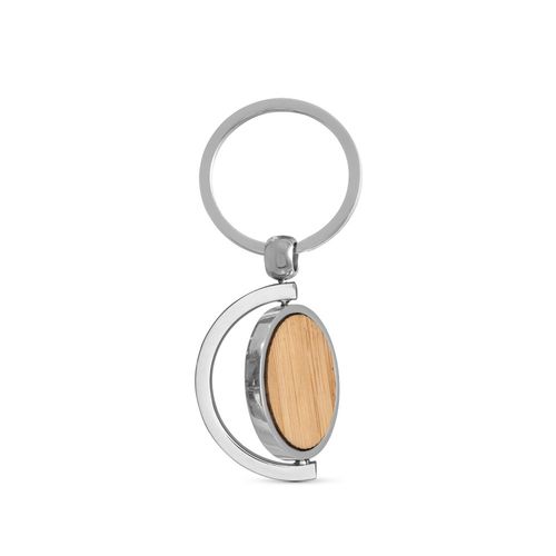 HOMER ROUND. Porte-clés rond en bambou - 5