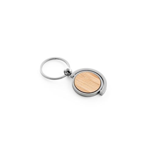 HOMER ROUND. Porte-clés rond en bambou - 2