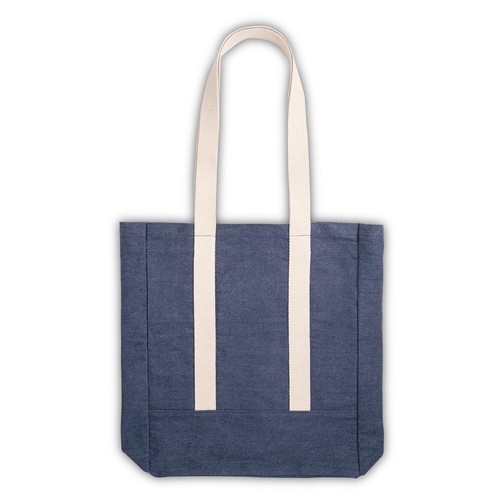 blue DENIM CASUAL. Bolso casual de denim (300 g/m²)