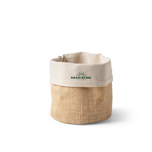 DUCASSE. BOLSA MULTIUSOS EN YUTE (260G/M²) Y ALGODÓN (120G/M²)