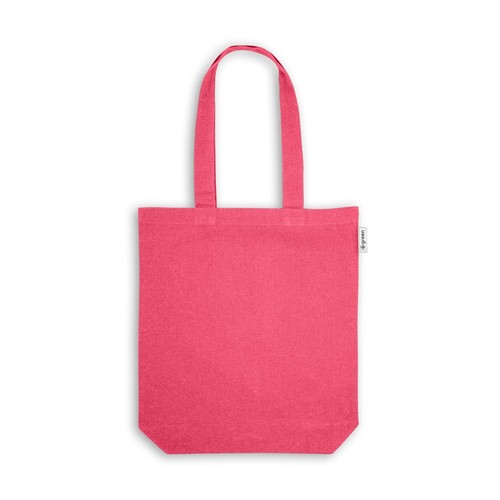 pink MERIDA. Bolsa de algodón (50%), algodón reciclado (30%) y poliéster (20% rPET) (220 g/m²)