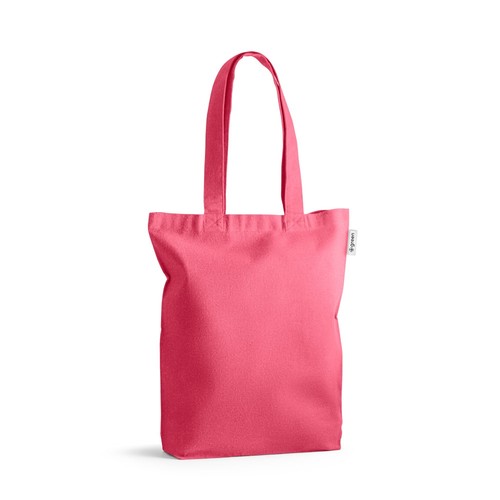 pink MERIDA. Bolsa de algodón (50%), algodón reciclado (30%) y poliéster (20% rPET) (220 g/m²)