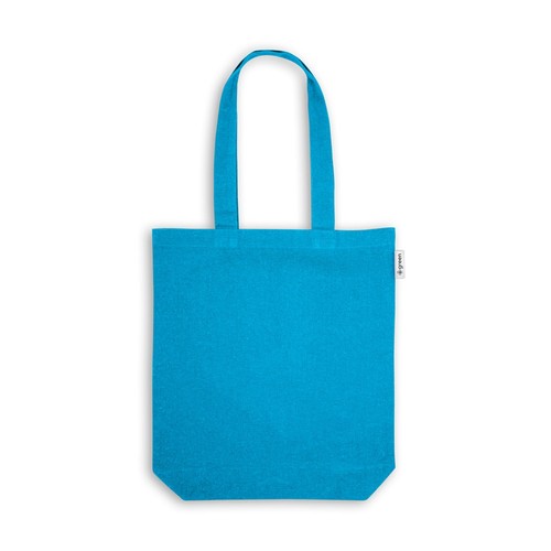 azul claro MERIDA. Bolsa de algodón (50%), algodón reciclado (30%) y poliéster (20% rPET) (220 g/m²)