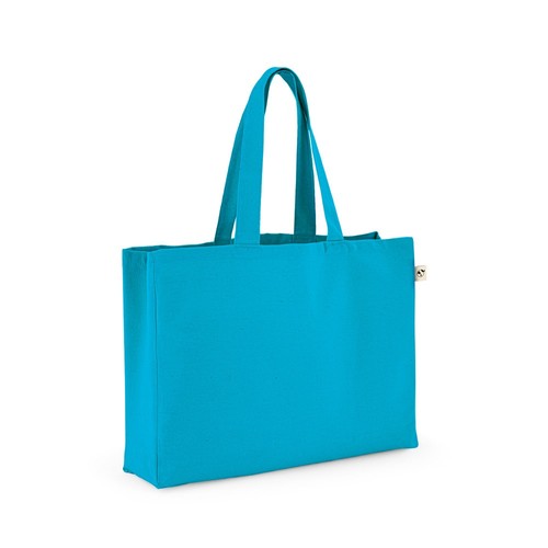 azul claro CAMDEN. Bolsa de algodón (50%), algodón reciclado (30%) y poliéster (20% rPET) (280 g/m²)