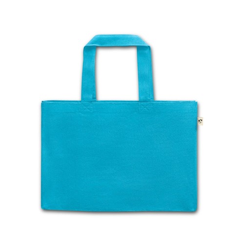 azul claro CAMDEN. Bolsa de algodón (50%), algodón reciclado (30%) y poliéster (20% rPET) (280 g/m²)