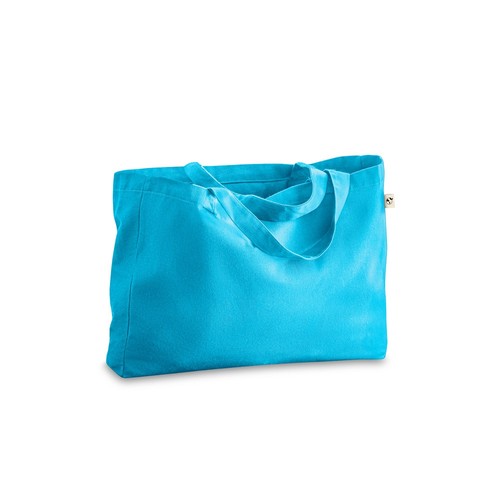azul claro CAMDEN. Bolsa de algodón (50%), algodón reciclado (30%) y poliéster (20% rPET) (280 g/m²)