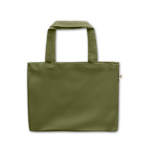 verde oscuro CAMDEN. Bolsa de algodón (50%), algodón reciclado (30%) y poliéster (20% rPET) (280 g/m²)