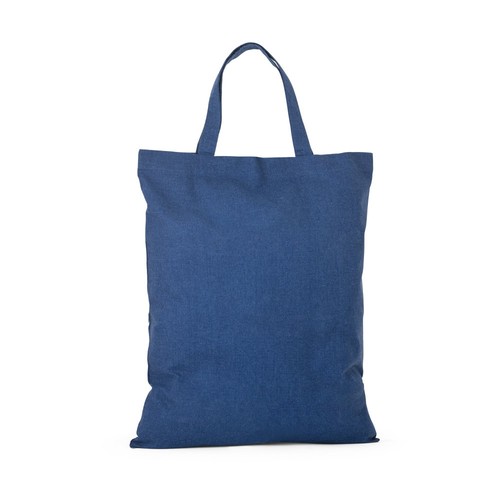 SIENA. Bolsa plegable de algodón (50%), algodón reciclado (30%) y poliéster (20% rPET) (140 g/m²)