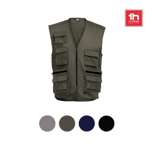 THC PIXEL. Gilet (200 g/m²) en polyester et coton - 5