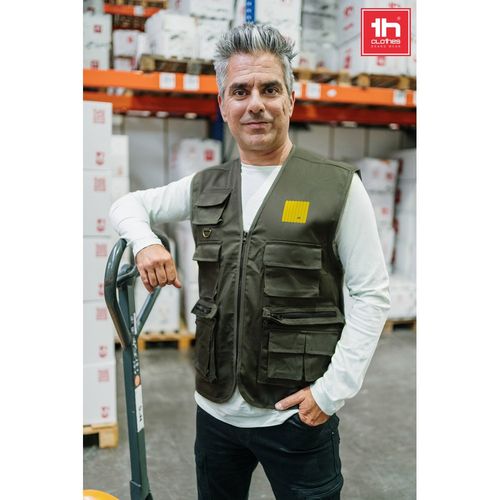 THC PIXEL. Gilet (200 g/m²) en polyester et coton - 1