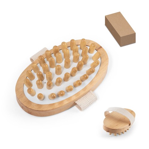 DOWNEY. Cepillo de masaje de baño de madera, Merchandising, artículos personalizados para tu promoción de marca