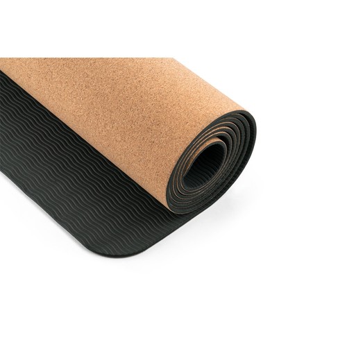 GERES. Colchoneta de ejercicios para yoga fabricada en corcho y TPE. De 3.7 mm de espesor