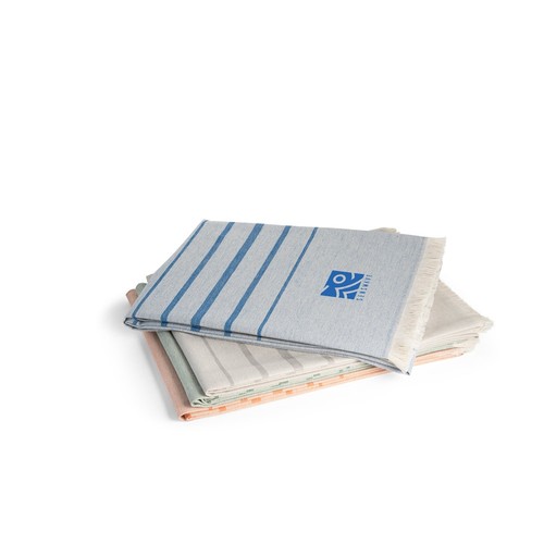 CAPLAN. TOALLA MULTIFUNCIONAL (260 G/M²) FABRICADA EN ALGODÓN LIGERO Y RESISTENTE (90%) Y ALGODÓN RECICLADO (10%)
