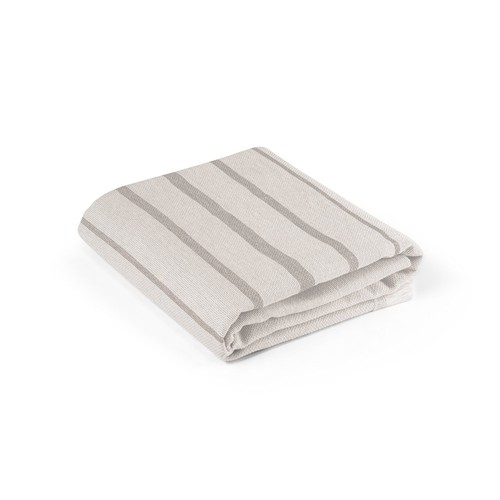 gris claro CAPLAN. Toalla multifuncional (260 g/m²) fabricada en algodón ligero y resistente (90%) y algodón reciclado (10%)