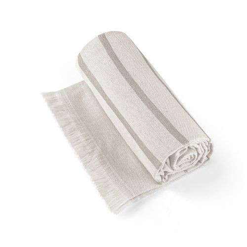 CAPLAN. Toalla multifuncional (260 g/m²) fabricada en algodón ligero y resistente (90%) y algodón reciclado (10%)