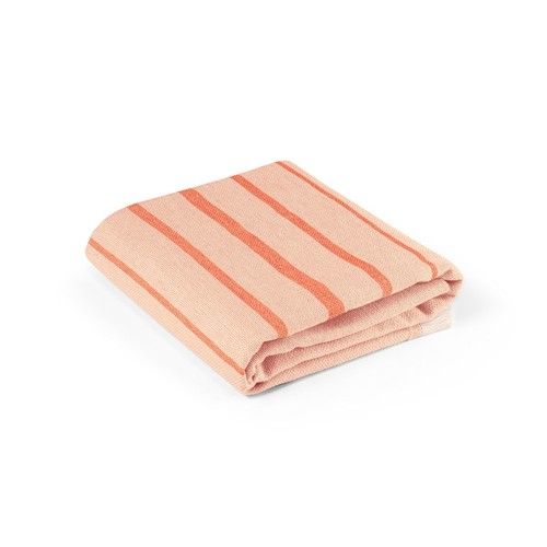 orange CAPLAN. Toalla multifuncional (260 g/m²) fabricada en algodón ligero y resistente (90%) y algodón reciclado (10%)