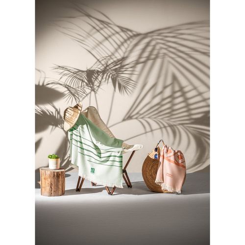 CAPLAN. Toalla multifuncional (260 g/m²) fabricada en algodón ligero y resistente (90%) y algodón reciclado (10%)