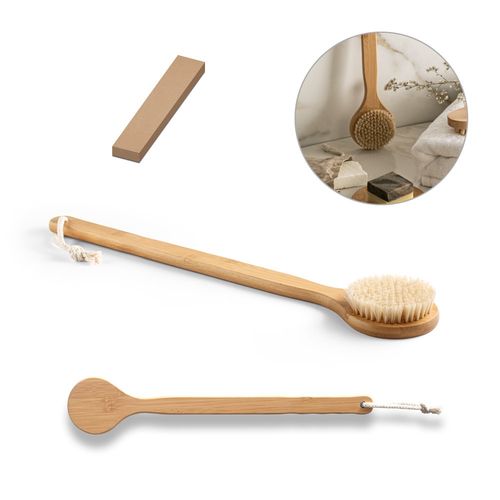 ARKIN. Brosse de bain avec corps en bambou - 1
