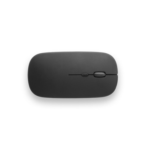 black KHAN. Ratón inalámbrico con batería de 500mAh, fabricado en ABS reciclado (100% rABS)