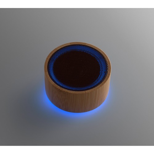 ARBER. Altavoz portátil de 3W con 4h de autonomía, fabricado en bambú y ABS reciclado (100 % rABS)