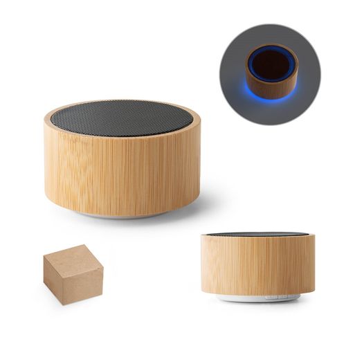 ARBER. Enceinte portable 3W avec autonomie de 4h en bambou et ABS recyclé (100 % rABS) - 1