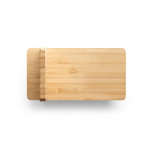 LANGE. Soporte para smartphone con cargador inalámbrico, rápido, de 15 W en bambú