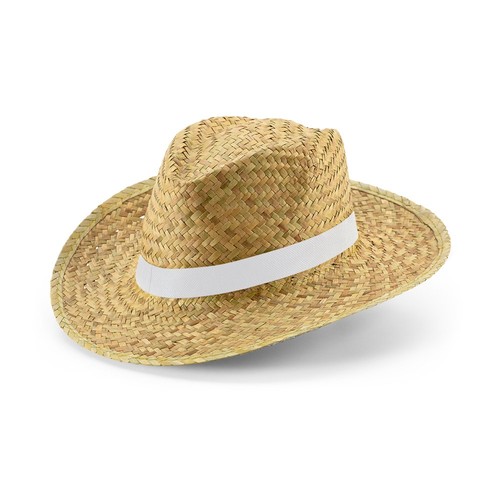JEAN RIB. Sombrero de paja natural con banda elástica sublimada, Merchandising, artículos personalizados para tu promoción de marca