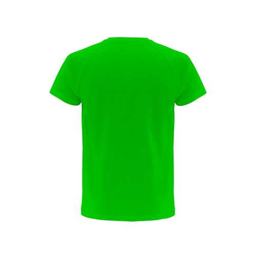 verde lima THC MOVE. Camiseta técnica de manga corta