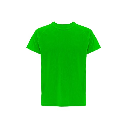 verde lima THC MOVE. Camiseta técnica de manga corta