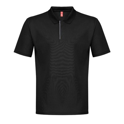 black THC DYNAMIC WH. Polo técnico hombre