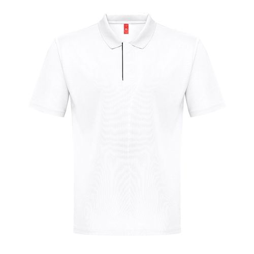 white THC DYNAMIC. Polo técnico hombre