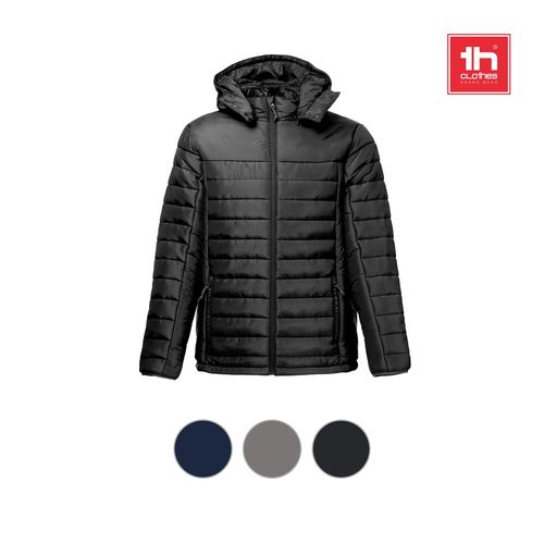 gray THC SHIELD. Chaqueta con capucha para hombre