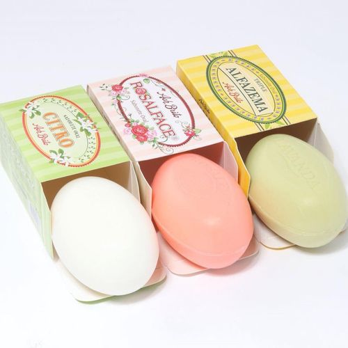 yellow FLORES. Jabones de guijarros (150g)
