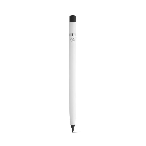 white LIMITLESS. Bolígrafo sin tinta con cuerpo de aluminio reciclado (100% rAL)