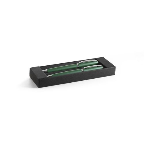 RE-LANDO-SET. Set de roller y bolígrafo con cuerpo de aluminio reciclado (100% rAL)