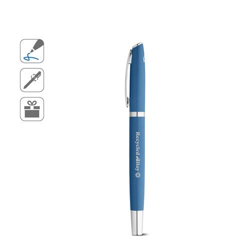 RE-LANDO-SET. SET DE ROLLER Y BOLÍGRAFO CON CUERPO DE ALUMINIO RECICLADO (100% RAL)