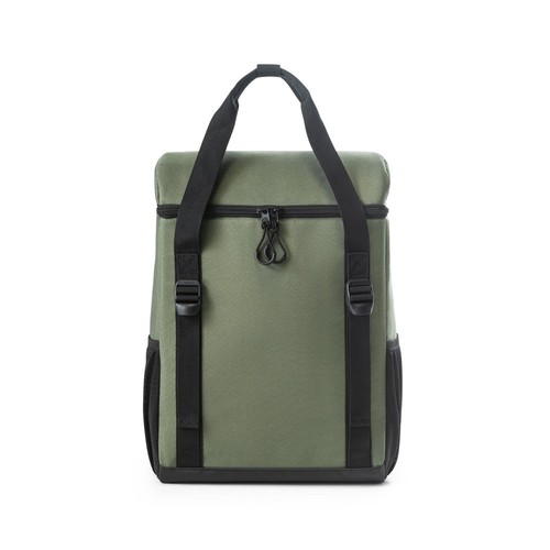 ROMA L. Mochila térmica acolchada en poliéster reciclado 600D ripstop 16 L