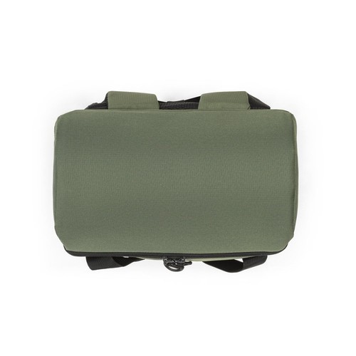 verde oscuro ROMA L. Mochila térmica acolchada en poliéster reciclado 600D ripstop 16 L