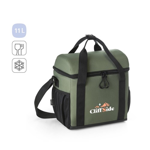 ROMA M. Bolsa térmica acolchada en poliéster reciclado 600D ripstop 11 L