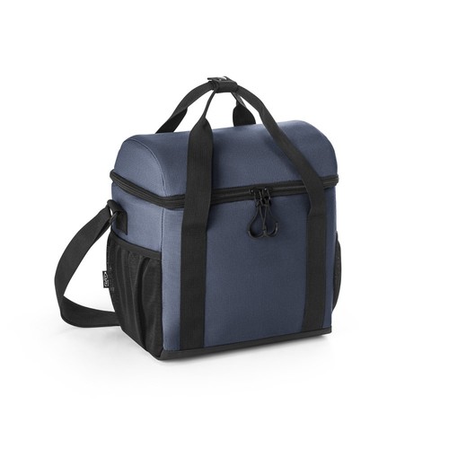 blue ROMA M. Bolsa térmica acolchada en poliéster reciclado 600D ripstop 11 L