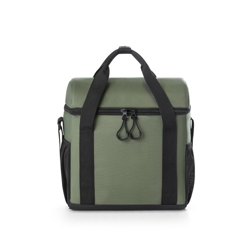 verde oscuro ROMA M. Bolsa térmica acolchada en poliéster reciclado 600D ripstop 11 L