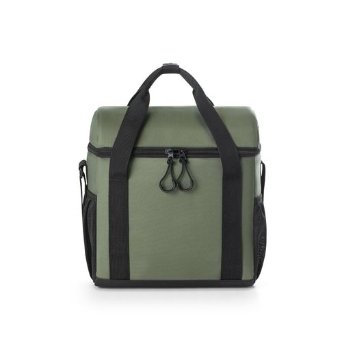 verde oscuro ROMA M. Bolsa térmica acolchada en poliéster reciclado 600D ripstop 11 L