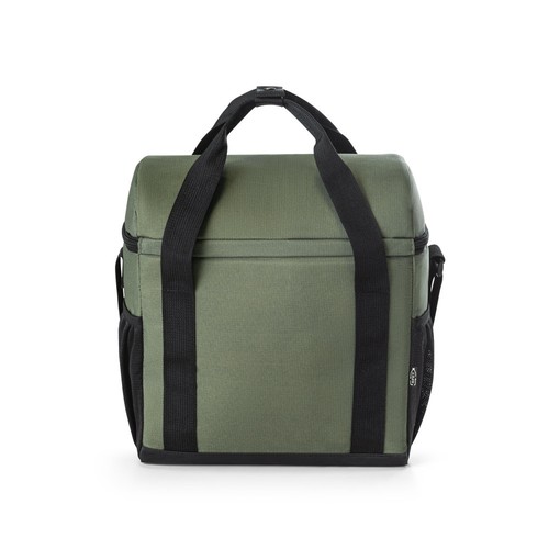 verde oscuro ROMA M. Bolsa térmica acolchada en poliéster reciclado 600D ripstop 11 L