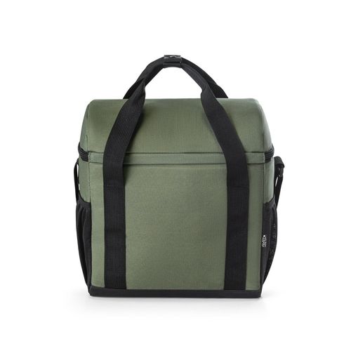 verde oscuro ROMA M. Bolsa térmica acolchada en poliéster reciclado 600D ripstop 11 L