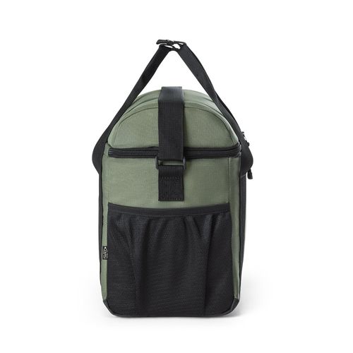 verde oscuro ROMA M. Bolsa térmica acolchada en poliéster reciclado 600D ripstop 11 L
