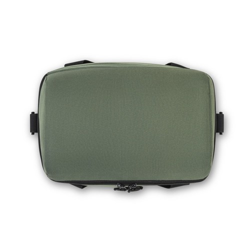 verde oscuro ROMA M. Bolsa térmica acolchada en poliéster reciclado 600D ripstop 11 L